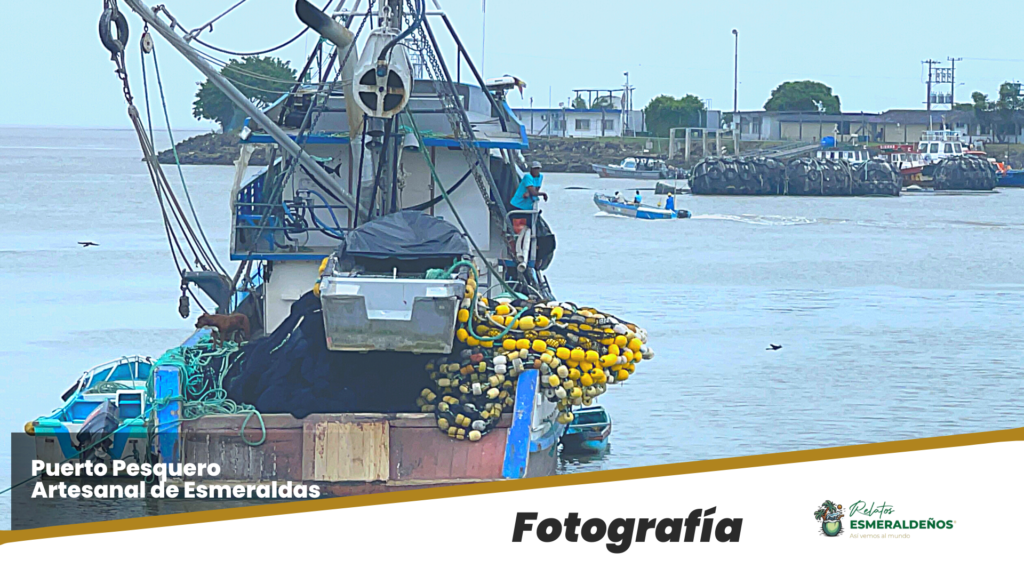 Los barcos chinchorreros también zarpan desde Puerto de Esmeraldas. Ellos capturan peces más allá de las 8 millas náuticas. 