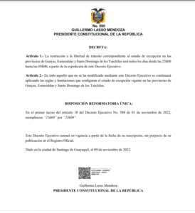 Decreto Ejecutivo 590.