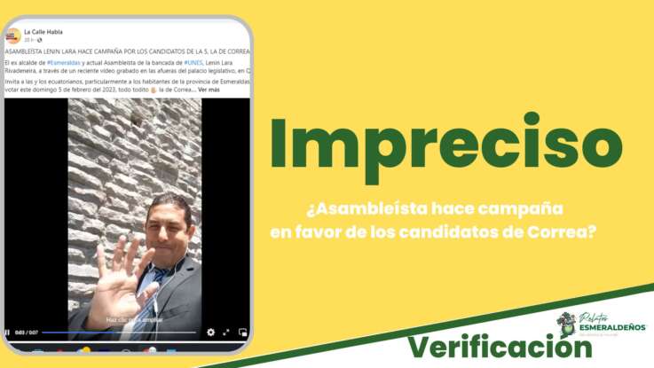 ¿Asambleísta hace campaña en favor de los candidatos de Correa?