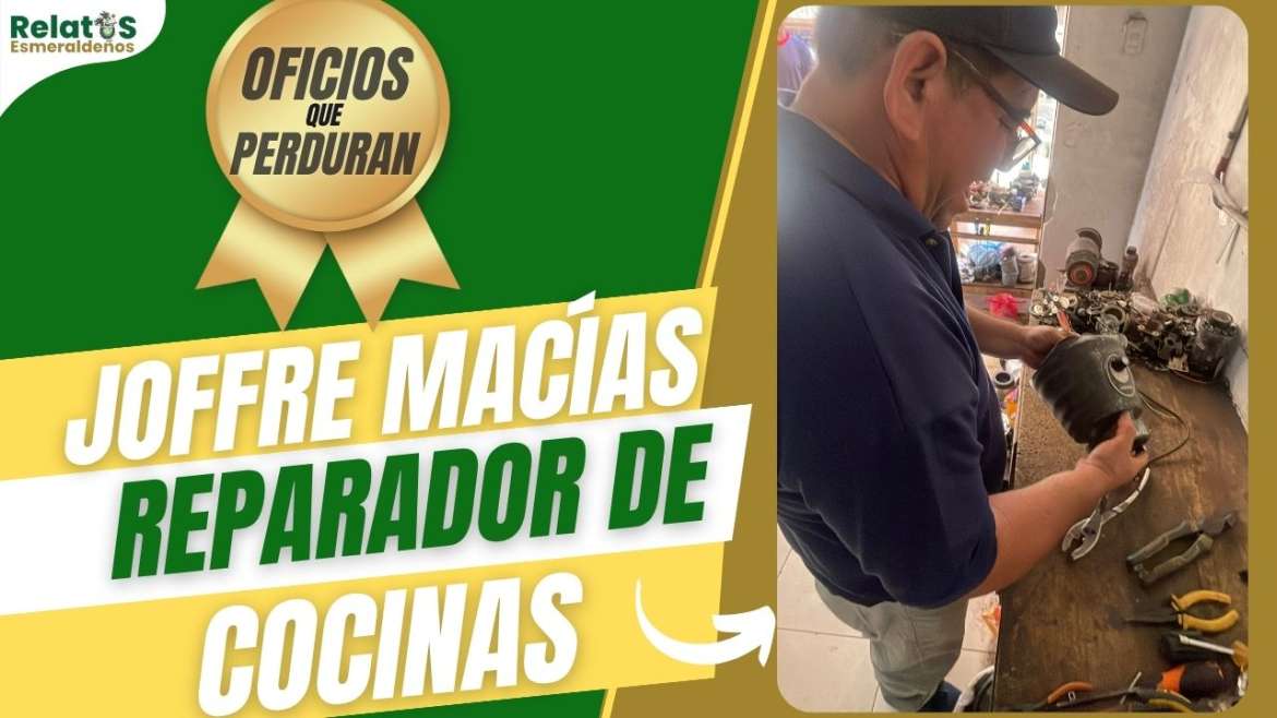 Joffre Macías, el arquero que ahora repara cocinas